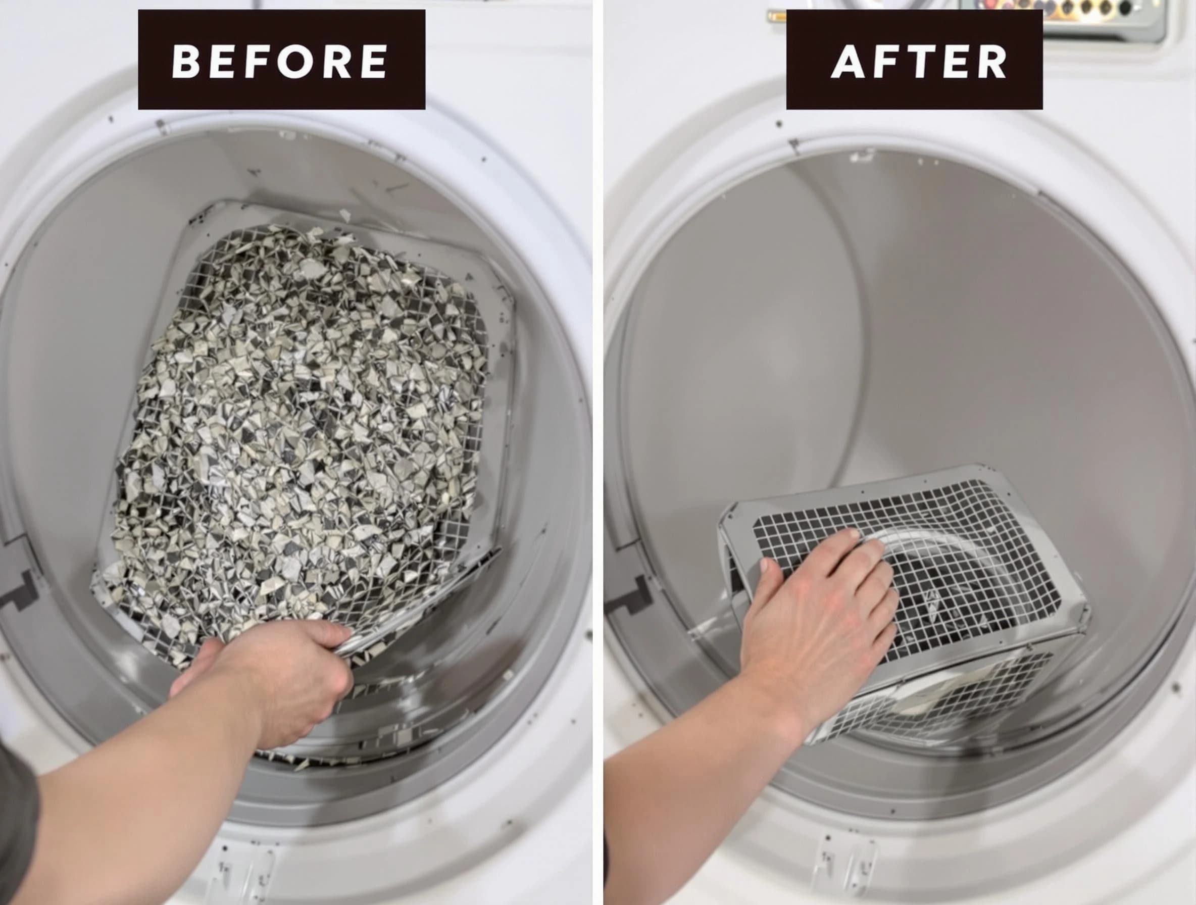 Professional lint trap cleaning by Eagle Mountain Dryer Vent Cleaning in Eagle Mountain