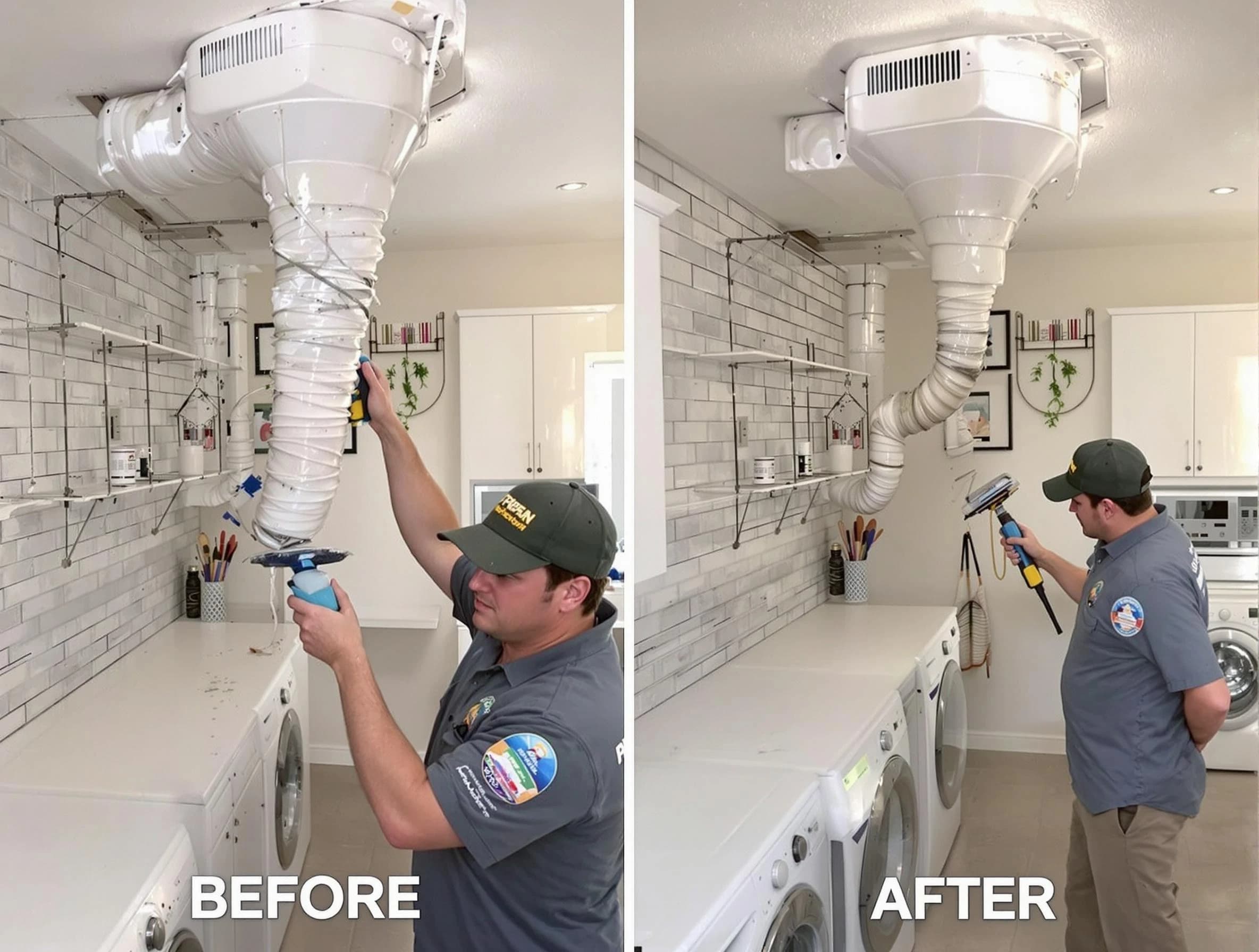 Professional dryer exhaust vent cleaning by Eagle Mountain Dryer Vent Cleaning in Eagle Mountain