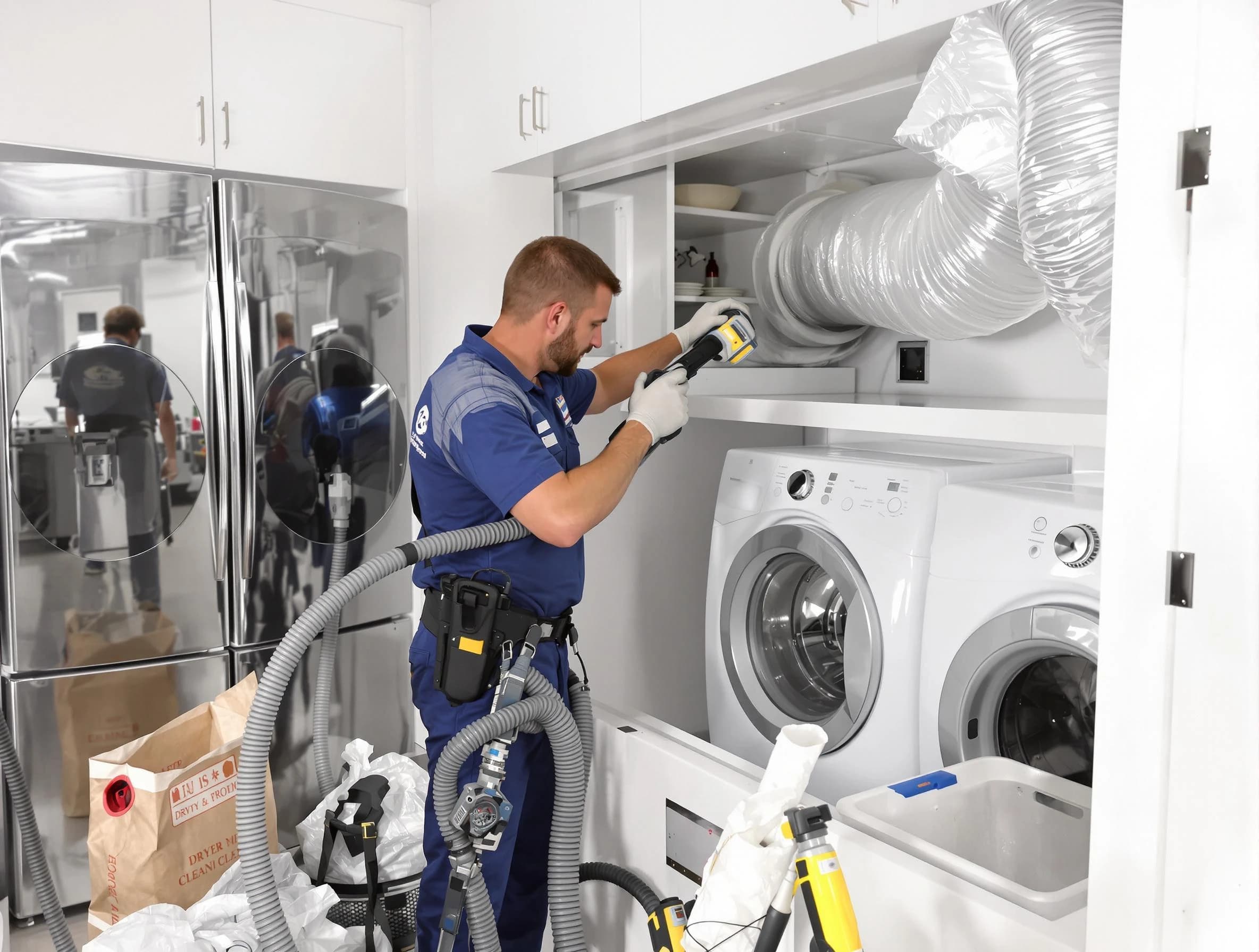 Professional duct cleaning by Eagle Mountain Dryer Vent Cleaning in Eagle Mountain